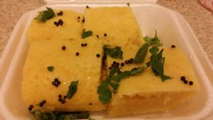 Khaman Dhokla at Haveli Vegetarian Cuisine in Redmond