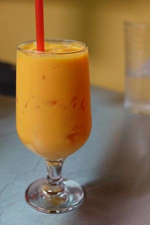 mango lassi at Everest Kitchen in Albany