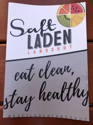 Menu Card at Saftladen Landshut in Landshut