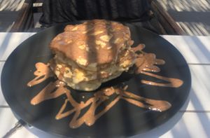 Vegan banana “Pancakes” at Alibaba in Kos