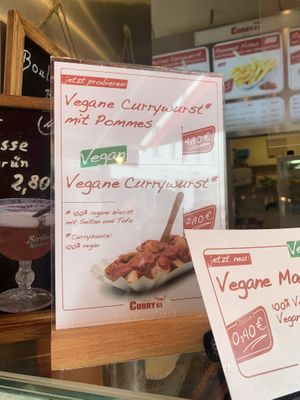 menu  at Curry 61 in Berlin