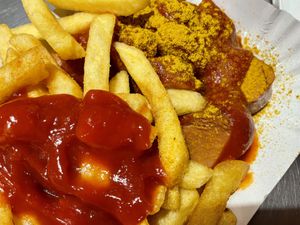 dinner at Curry 61 in Berlin