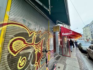 outside #Veganuary at Curry 61 in Berlin