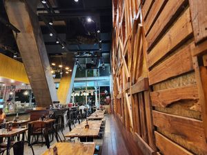 Sitting area at Tikka Take in Canberra