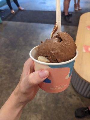 Brownie chocolate 7/10 and banana cream pie 3/10 at Made By Marcus - 82nd Ave in Edmonton