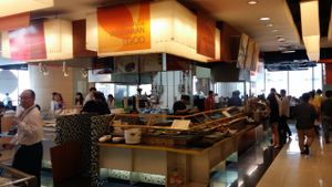 This is the stand at Shine Tong - Vegetarian Food Booth in Bangkok