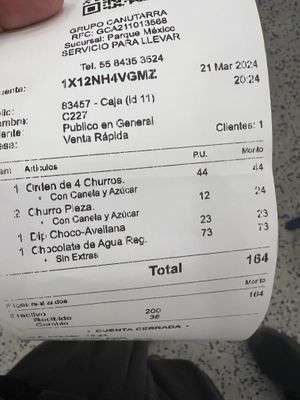   at Churrería El Moro in Mexico City