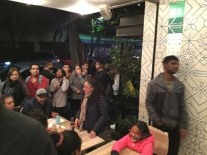 Queue at Churrería El Moro in Mexico City