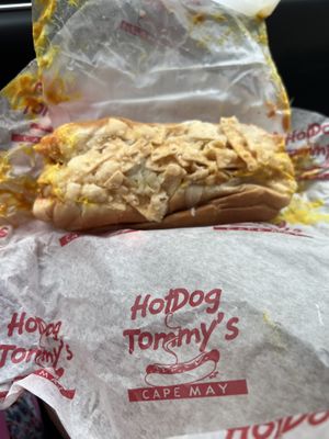   at Hot Dog Tommy's in Cape May