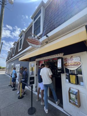Outside   at Hot Dog Tommy's in Cape May