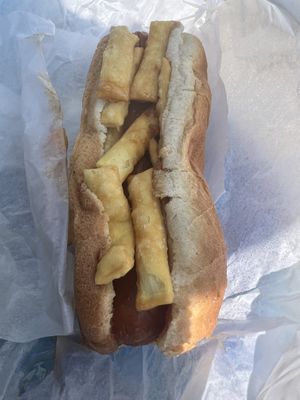 Chopped Susie vegan hotdog   at Hot Dog Tommy's in Cape May