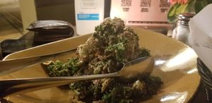 Kale quinoa salad at Blue Fig in Amman