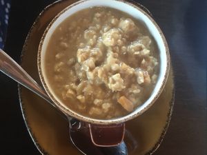 Classic porridge at Blue Fig in Amman