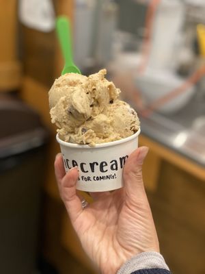 Banana whip with peanut butter and chocolate chunks at Nicecream in Arlington