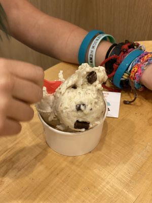 Banana whip with chocolate chunks at Nicecream in Arlington