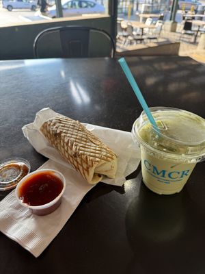 Vegan burrito   at City Market Coffee Roasters in Kansas City