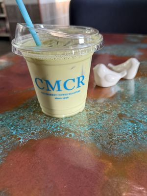 Banana Matcha latte w oat milk   at City Market Coffee Roasters in Kansas City