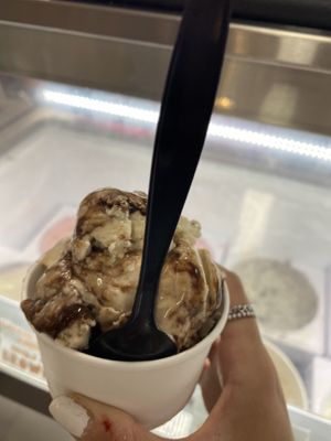 Vegan caramel swirl ice cream   at Maureen's in Bethany Beach