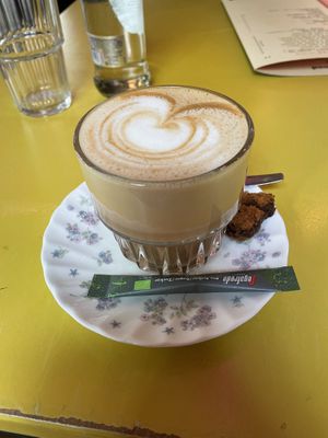 Cappuccino with oatmilk   at Grenswerk in Venlo
