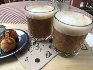 Chai Latte with Oatmilk at Grenswerk in Venlo