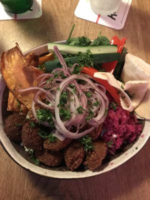 Falafel bowl  at Grenswerk in Venlo