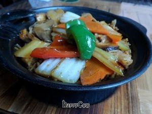 Vegetarian Claypot Rice @ S$6 at Xing Hua Vegetarian 兴化美食 - Albert Mall in Central Singapore
