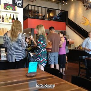 busy busy busy! at Native Foods in West Los Angeles