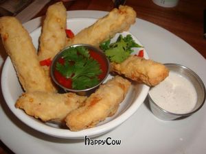 chicken wings with ranch and buffalo sauce at Native Foods in West Los Angeles
