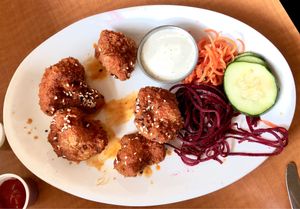 Buffalo cauliflower at Native Foods in West Los Angeles