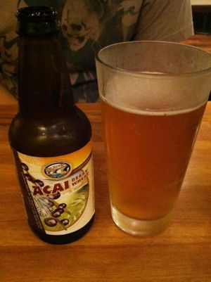 AMAZING acai beer at Native Foods in West Los Angeles