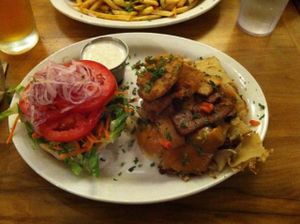 Oklahoma bacon cheeseburger at Native Foods in West Los Angeles