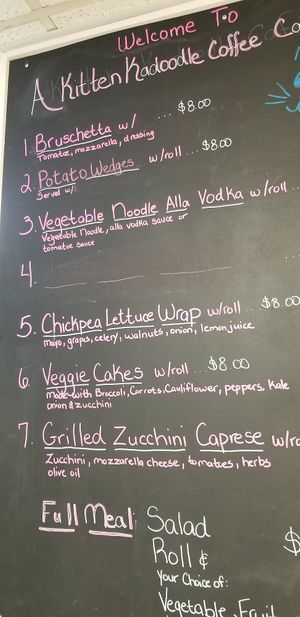 Menu! at A Kitten Kadoodle in Selden