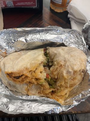 Vegan burrito  at Bonfire Burritos in Golden