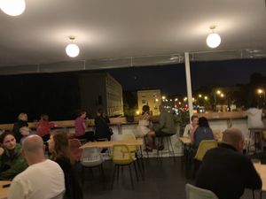 Outdoor terrace at Havana in Warsaw