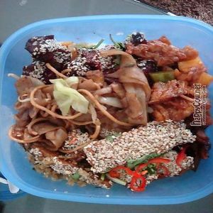 food at Le Tian Vegetarian Stall in Kuala Lumpur