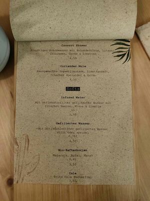 Menu Drinks II at Hippie Chay in Munich