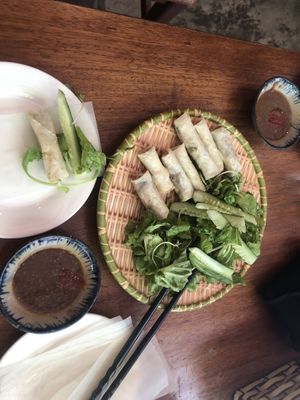 Deep fried spring rolls  at An Hy in Hoi An