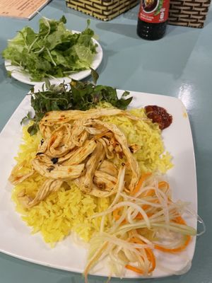 Vegan chicken rice  at An Hy in Hoi An