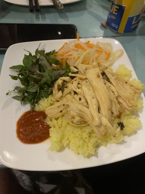 “Chicken” rice (tofu skin)   at An Hy in Hoi An