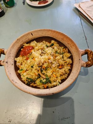 Fried rice in claypot at An Hy in Hoi An