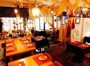 Inside the reastaurant at Le Maghreb in Tokyo