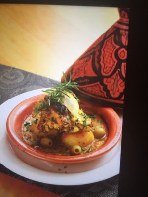 Chicken TAGINE with olive and potatoes at Le Maghreb in Tokyo