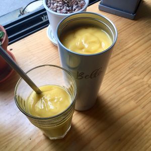 Mango smoothie (one for now one for later, haha) at Plant Cafe & Kitchen - Itaewon in Seoul