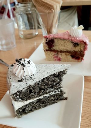 Black Sesame Cake at Plant Cafe & Kitchen - Itaewon in Seoul
