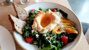 Hummus Salad at Plant Cafe & Kitchen - Itaewon in Seoul