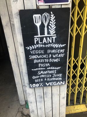 Front door at Plant Cafe & Kitchen - Itaewon in Seoul