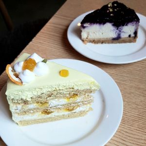 Lemon cake at Plant Cafe & Kitchen - Itaewon in Seoul