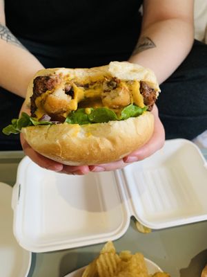 Plant Burger 🍔🌱  at Plant Cafe & Kitchen - Itaewon in Seoul