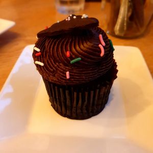 choco choco cupcake... was kinda boring 😕 at Plant Cafe & Kitchen - Itaewon in Seoul