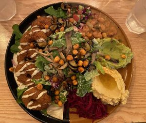 Buddha’s birthday special!  The Yeonnam branch has these yummy little falafel donuts on their regular menu so don’t be too sad when you can’t find them in Itaewon!  at Plant Cafe & Kitchen - Itaewon in Seoul